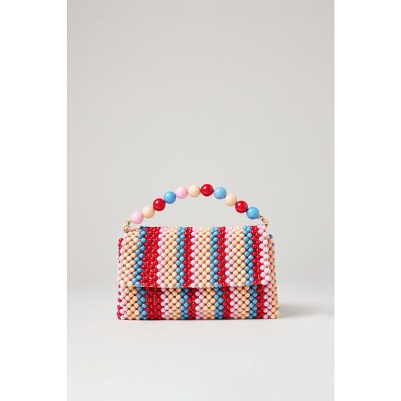 COPY - RTR Lele Sadoughi Claudette Beaded Multicolor Clutch Bag LS157 small bag… - Picture 1 of 9